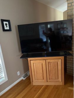 TV Stand Oak Solid Wood (TV not included)