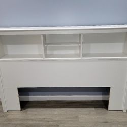 Stylish Full/Queen Headboard with 3 Compartments, Deep Bookcase Style Headboard for Full/Queen Size Beds