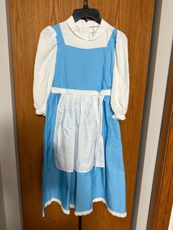 Disney Store Beauty & the Beast Belle Village Blue Dress with Apron – Size 9/10