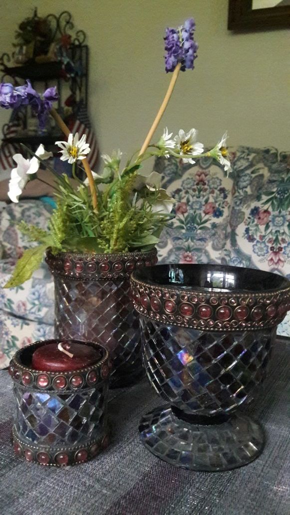 3pc Beautifully design Vase/Candle Holder