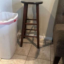 Tall Brown Stool