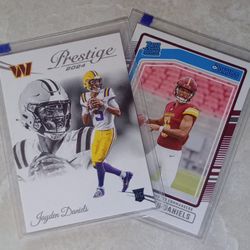 2ct Jayden Daniels Rookie Card set