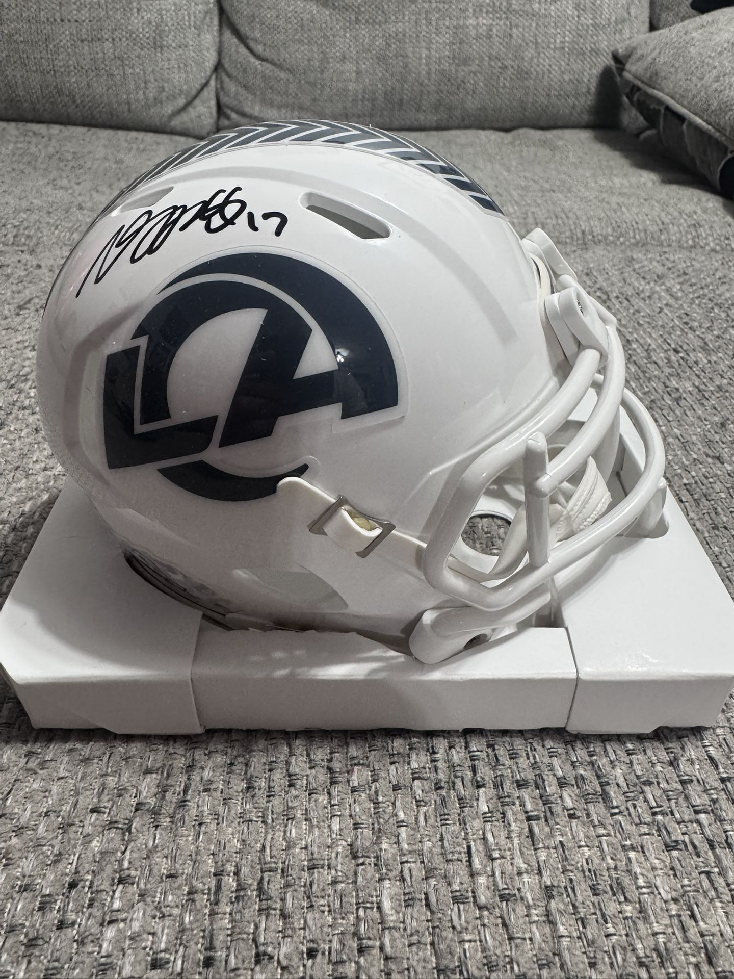 Davante Adams Signed Autographed Los Angeles Rams STS Mini Helmet -Metabilia Coa