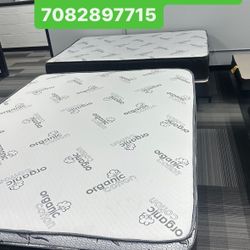 Huge sale for Mattress And Box Twin size mattress and box 150.$ full 190$ Queen 200$ king 290$. Mattress And Box and frame and headboard. King 580$ Qu