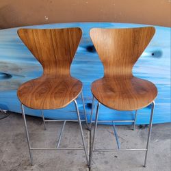 Wooden stool chairs $30 For both 
