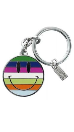 COACH Happy Face Key Chain