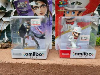 Bayonetta & Wedding Mario Amiibos Japanese Edition