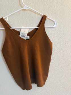 Brown tank top