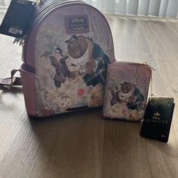 Disney “Beauty and the Beast” Wallet & Backpack