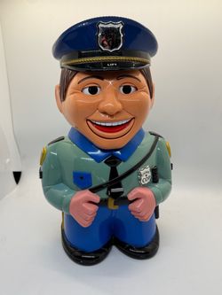 Cookie Cop Police Officer Cookie Jar