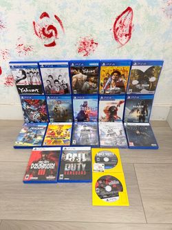 Playstation 5 Games And PlayStation 4 Games ( Used , Tested Working )  Read Description)