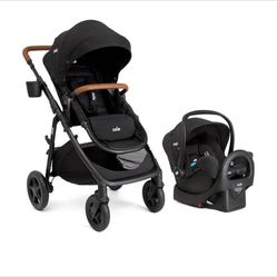 NEW Joie Ginger and Rue Travel System Shale Dark Black Car seat stroller