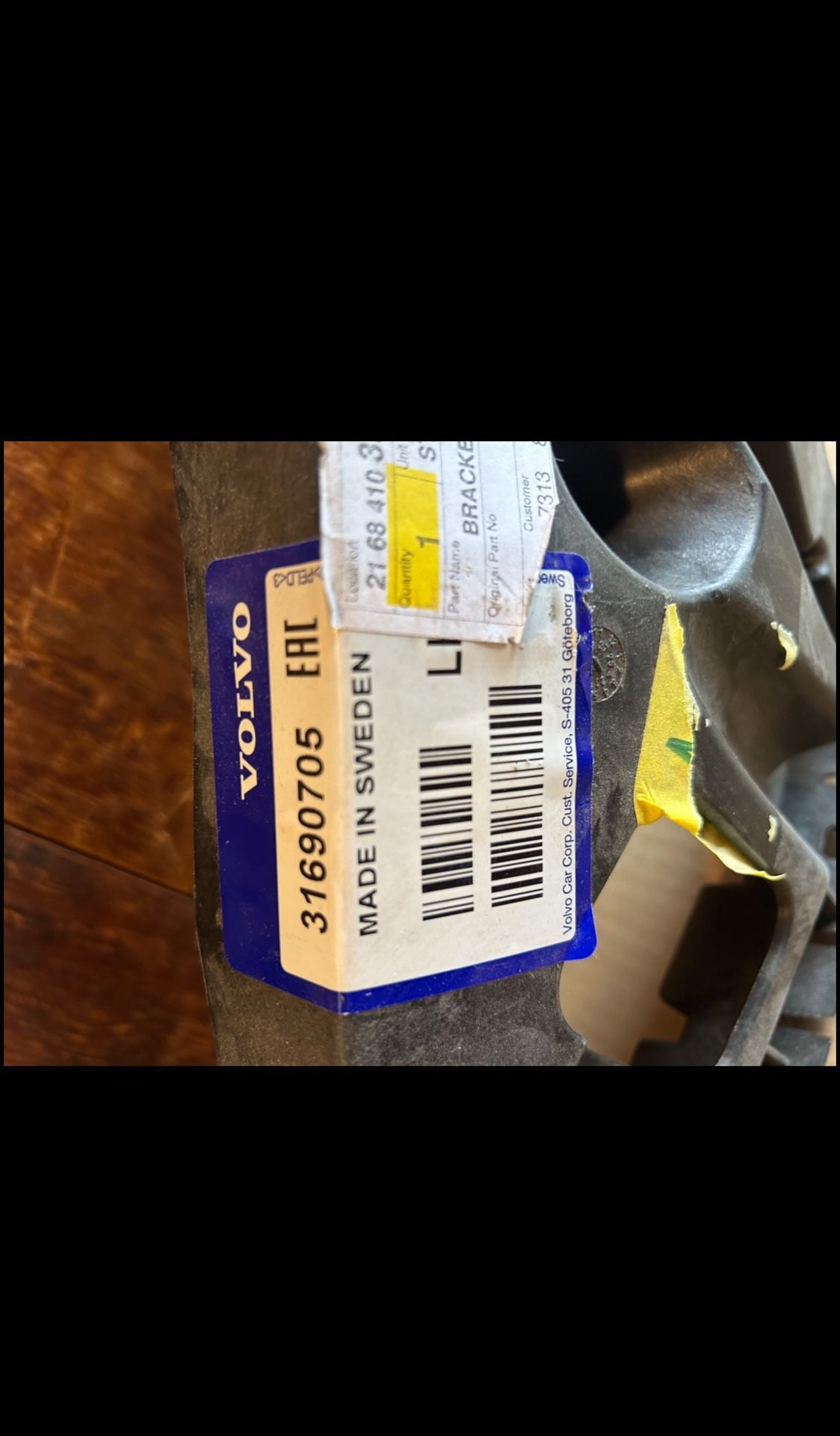 Various Volvo Part: Left Rear Bumper Bracket