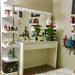 Vanity With Lights And Charging port