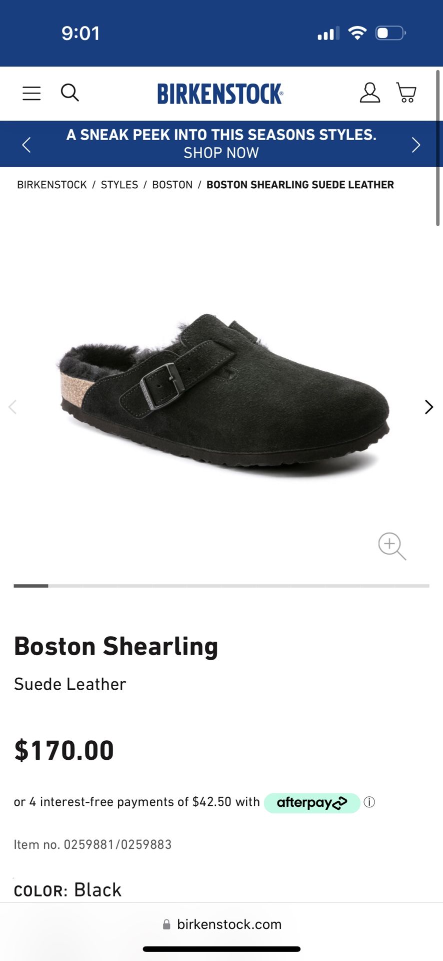 Birkenstock- Boston fur clogs