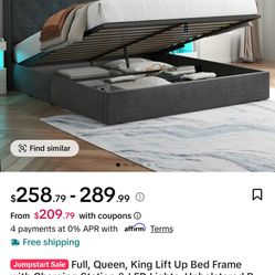 Queen Lift Up Bed Frame 
