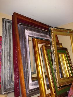 Misc guilded wooden art frames