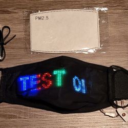 DIY Programmable LED Light Up Face Masks w/ Filter and Nose Wire