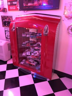 Furniture 1957 Chevy Hood Car Cabinet