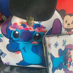 Stitch Book Bag On Small Wallet