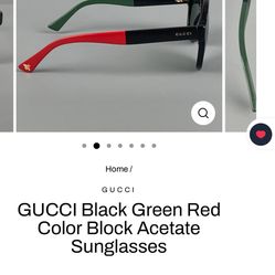 Gucci Glasses Red Green 