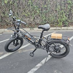 Baicycle A03 Peak 1200W Electric Bike, 20" Fat Tire All-Terrain Bikes, 48V 13Ah 28mph Ebike for Adults Full Suspension