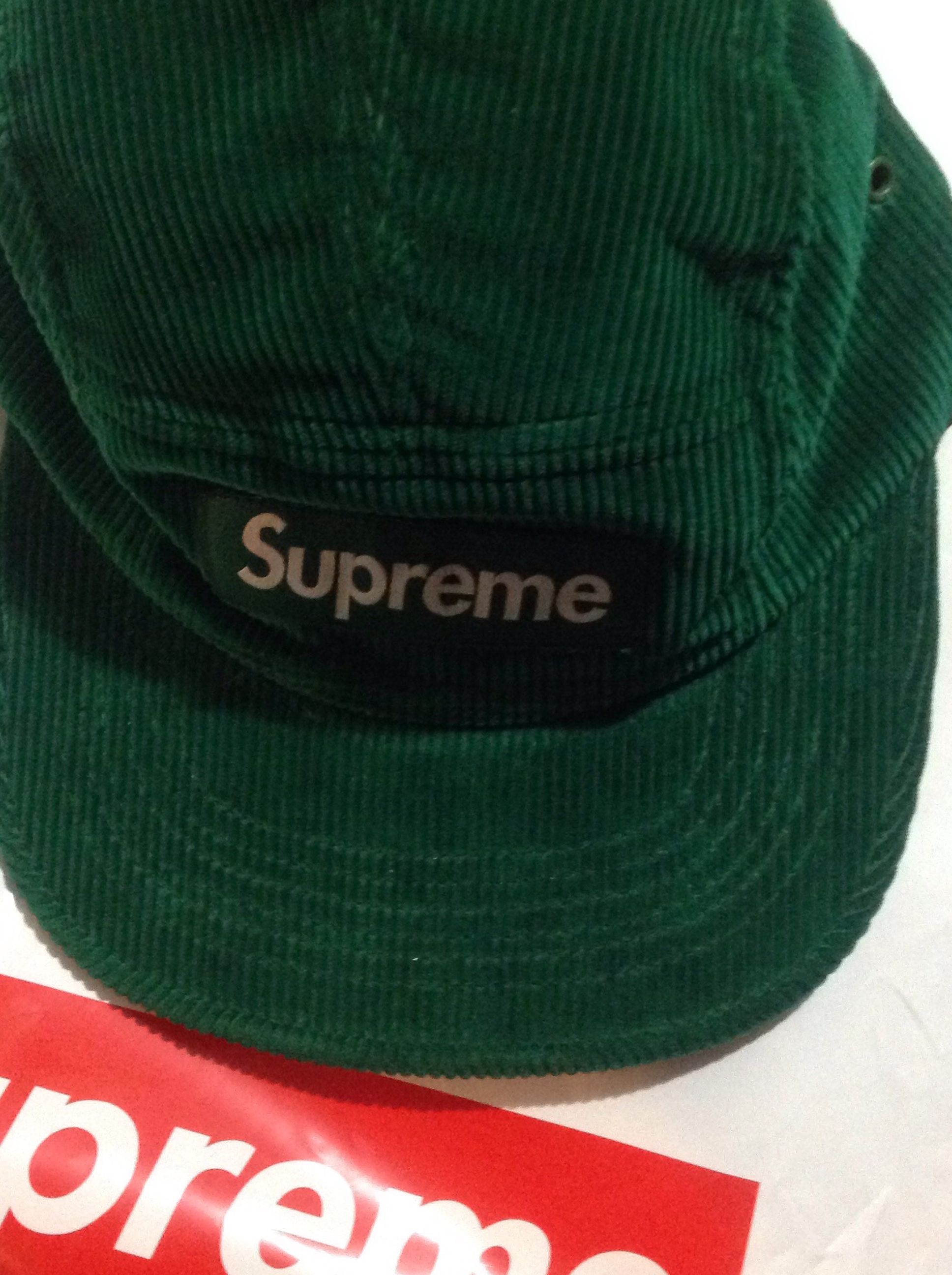 Supreme 2012 Corduroy Camp Cap Green