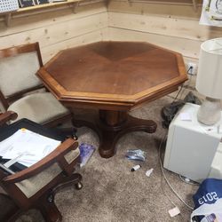 Powell Poker And Dinining Table With Chair Set And Roulette 