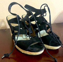 a.n.a Espadrille Wedges Size 9