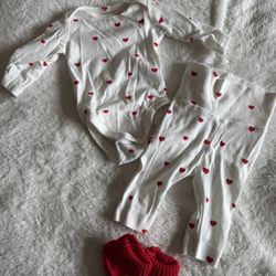 Baby Gender Neutral Valentine Outfit 