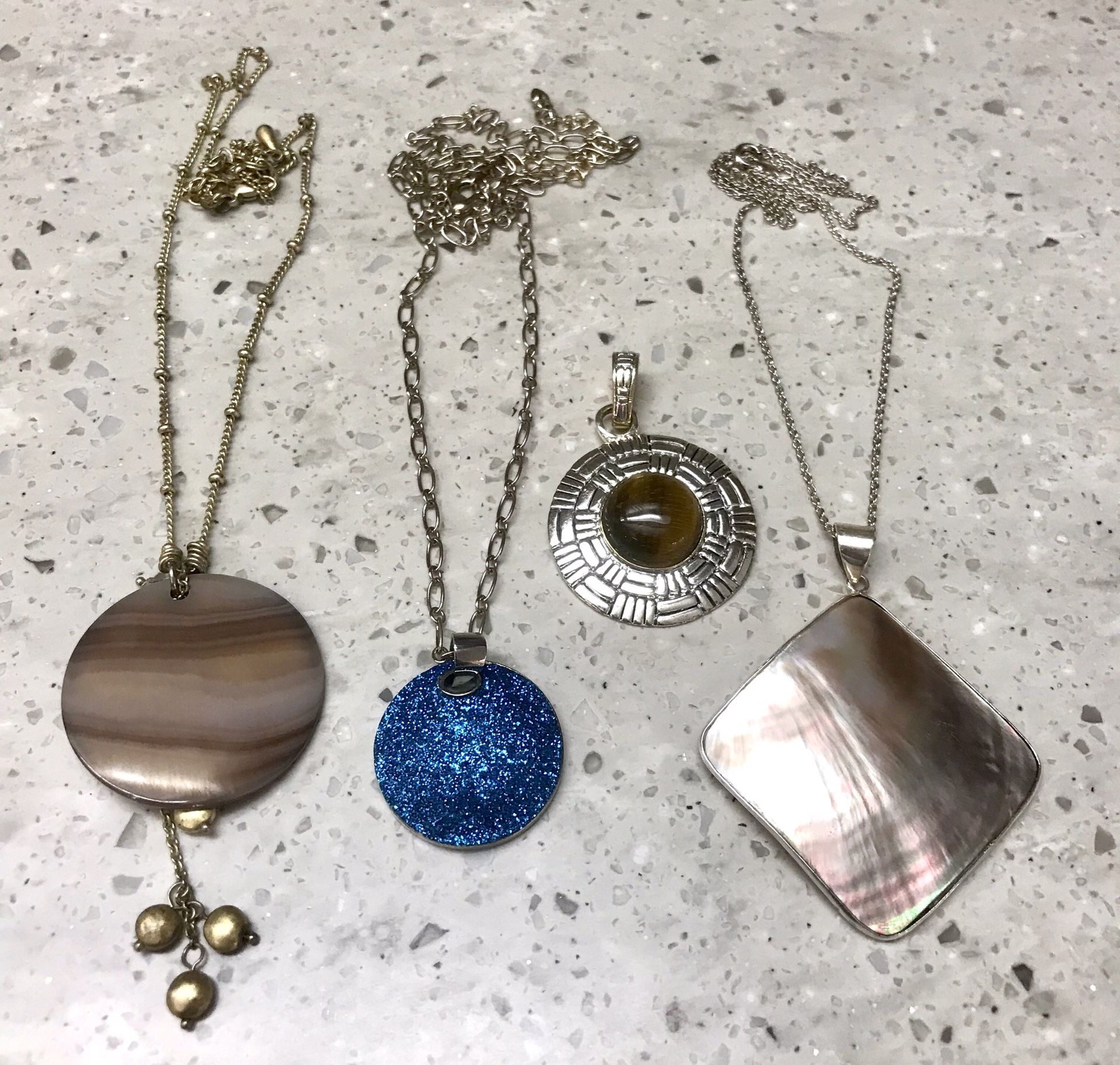 Jewelry Lot: 3 Necklaces & 1 Pendant