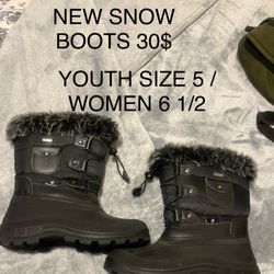 NEW FUR SNOW BOOTS 30$ pick up downtown LA/little Tokyo area