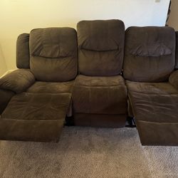 Sofa Recliner Brown 