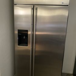 GE Monogram Side-by-Side Built In Refrigerator with Dispenser