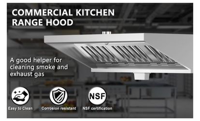 campana extractora comercial para cocina de camión de comida