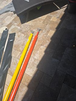 A.B. Chance Insulated Utility Hot Sticks (2) Professional fiberglass insulated lineman hot sticks in good condition. Includes one A.B. Chance telescop