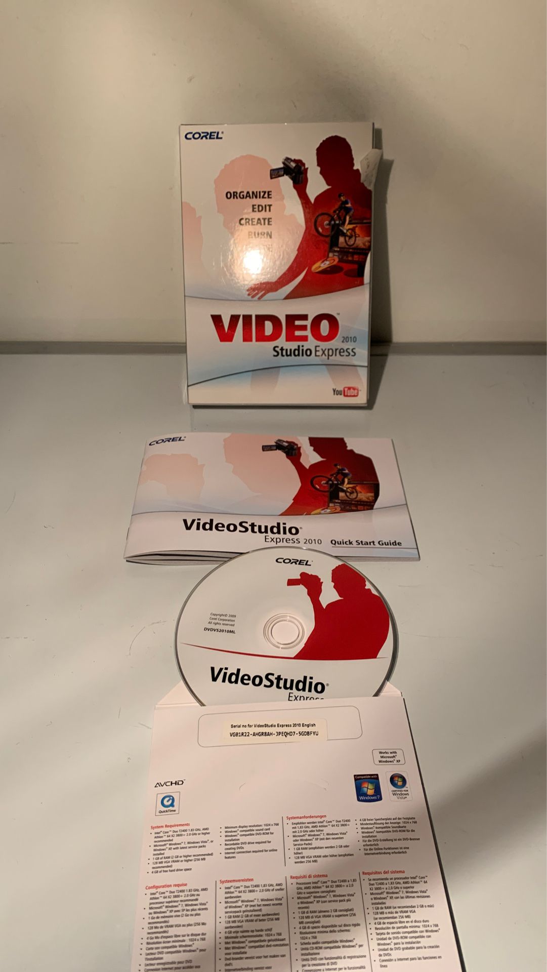 Coral video studio express software with instructions