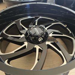 4 NEW 24X12 WHEELS 6 LUG UNIVERSAL $1900