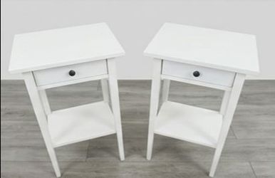 Matching White Nightstand Pair – $50