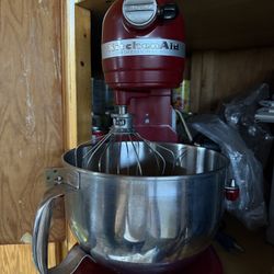 Red KitchenAid Standing Mixer 