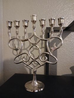 Silver plated Hanukkah Menorah
