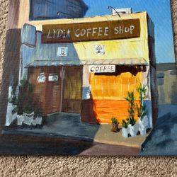 Painting of Coffee Shop