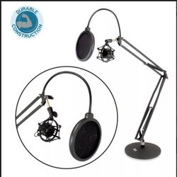 Pyle PMKSH24 Tabletop Suspension Microphone Boom Stand