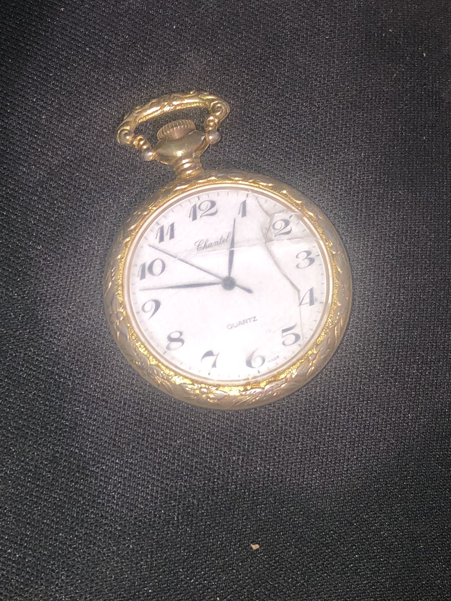 VINTAGE CHANTEL QUARTZ SWISS MADE POCKET WATCH
