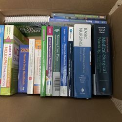 Various Healthcare Textbooks. Nursing And Aesthetician Textbook