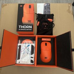 Fnatic x Lamzu Thorn Wireless Pro Gaming Mouse 4K Special Edition, Pixart 3395 Sensor, Epically Light 52g, 80h Battery Life, Optical Switches, Windows