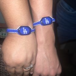 Handmade LA Dodgers bracelets