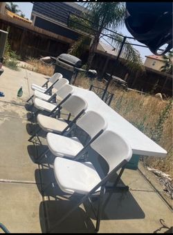 Outdoor table and chairs