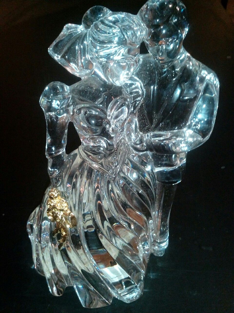 Vintage Lenox Crystal bride and groom