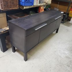 Low Profile TV Stand (Or "Under Wall Mount TV" Cabinet Media Storage